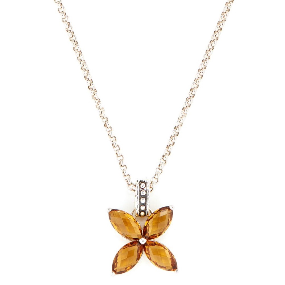 John Hardy Kawung Cognac Quartz Necklace